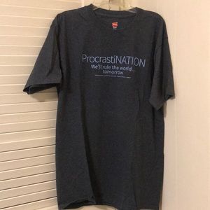 Hanes “ProcrastiNATION” T-Shirt (M)